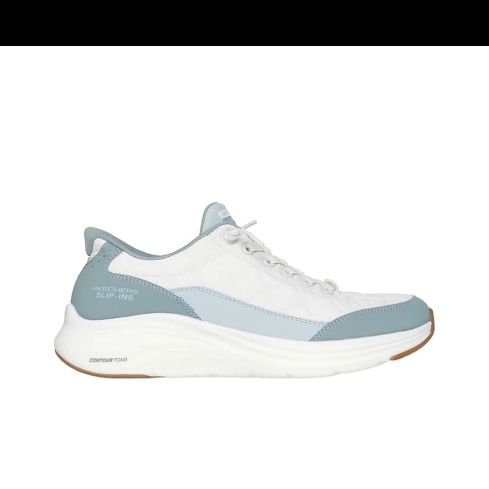 Skechers Women's Contour Foam Slip Ins Sneaker, Sage - Picture 9 of 9